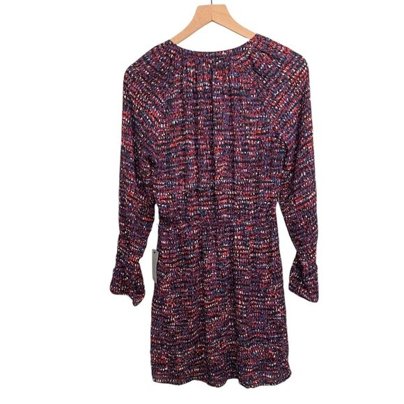 NWT DR2 Daniel Rain multi color long sleeve mini Dress. Size Small - Picture 2 of 9
